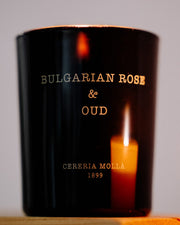 נר גדול BULGARIAN ROSE & OUD של מותג היוקרה הספרדי CERERIA MOLLA