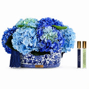 עציץ CHINOISERIE HYDRANGEAS בינוני כחול