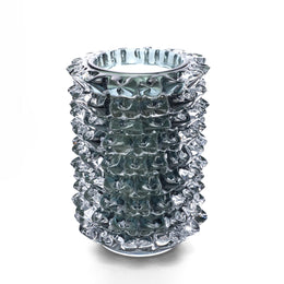 נר צילינדר קריסטל אפור