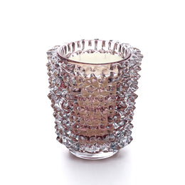 נר קוני קריסטל ורוד