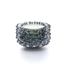 נר קערה קריסטל אפור